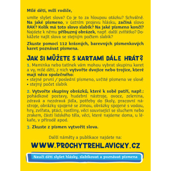 Písmenkové kartičky pro chytré hlavičky – přímo od autorů Písmenkové kartičky pro chytré hlavičky – přímo od autorů
