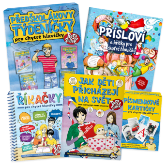Set 4 dětských knížek Pro chytré hlavičky vydavatelství Babyonline