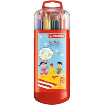 Silné trojhranné pastelky STABILO Trio Silné trojhranné pastelky STABILO Trio