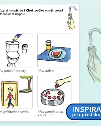 Inspirace pro předškoláky: Kdy si musíš umýt ruce?