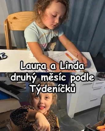 2. měsíc předškolní přípravy podle Týdeníčků – Laura a Linda