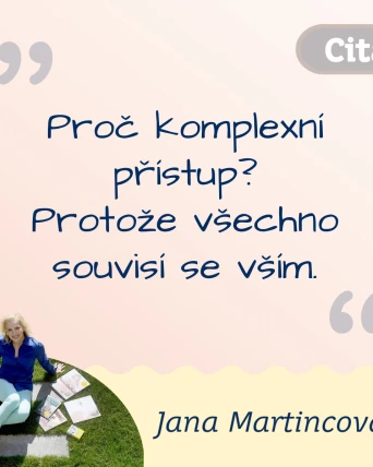 Proč komplexní přístup? Protože všechno souvisí se vším.