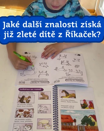 Jaké další znalosti získá již 2leté dítě z Říkaček?