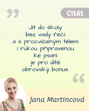 Citát: Do školy bez vady řeči