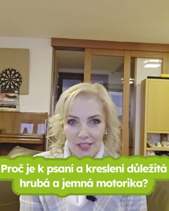Hrubá motorika, jemná motorika, úchop tužky