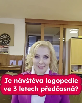 Je návštěva tříletého dítěte na logopedii předčasná?