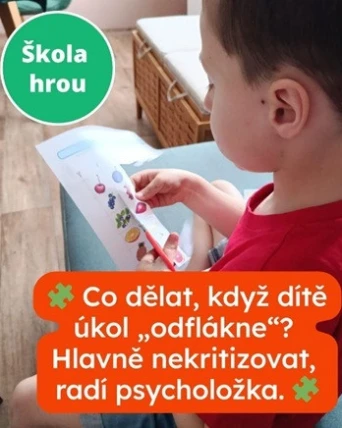 Co dělat, když dítě úkol „odflákne“?