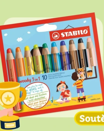 Soutěžte s námi na Instagramu o pastelko-vodovko-voskovky Stabilo Woody!