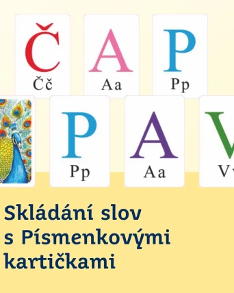 Skládání slov s Písmenkovými kartičkami